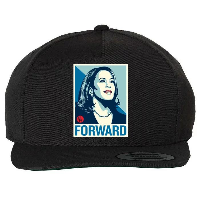 Shepard Fairey Kamala Harris Forward Wool Snapback Cap