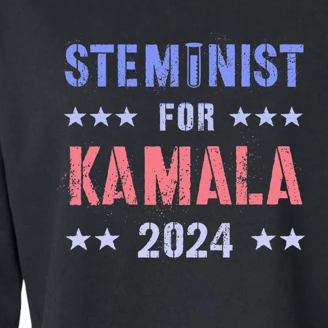 Steminist For Kamala 2024 Election Grab Him By Ballot Cropped Pullover Crew