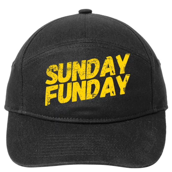 Sunday Funday Kc Retro Kansas City Sunday Funday 7-Panel Snapback Hat