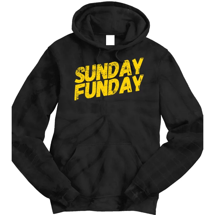 Sunday Funday Kc Retro Kansas City Sunday Funday Tie Dye Hoodie