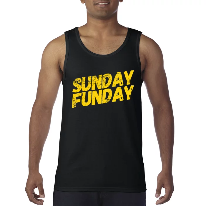 Sunday Funday Kc Retro Kansas City Sunday Funday Tank Top