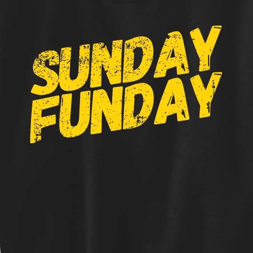 Sunday Funday Kc Retro Kansas City Sunday Funday Kids Sweatshirt