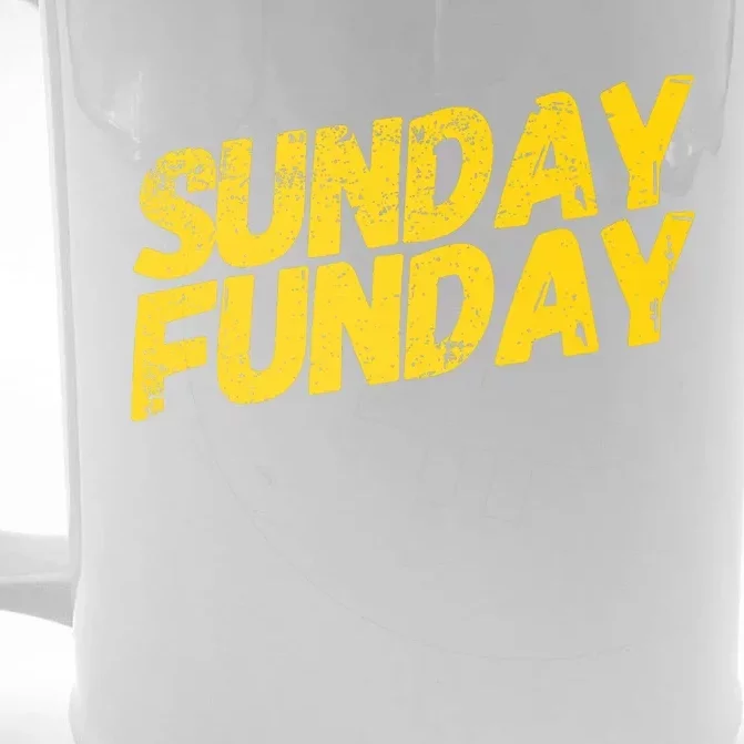 Sunday Funday Kc Retro Kansas City Sunday Funday Front & Back Beer Stein