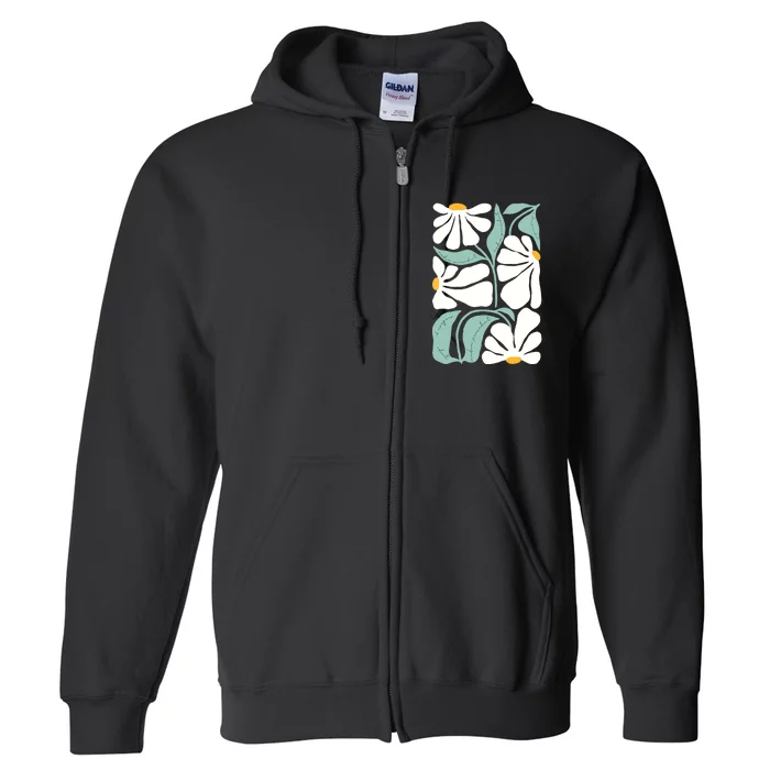 Subtle Flower Kamala Harris Boho Aesthetic Full Zip Hoodie