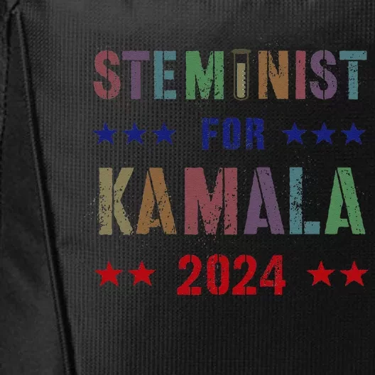 Steminist For Kamala Harris Walz Science Math Stem Teacher City Backpack