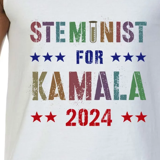 Steminist For Kamala Harris Walz Science Math Stem Teacher Comfort Colors® Tank Top