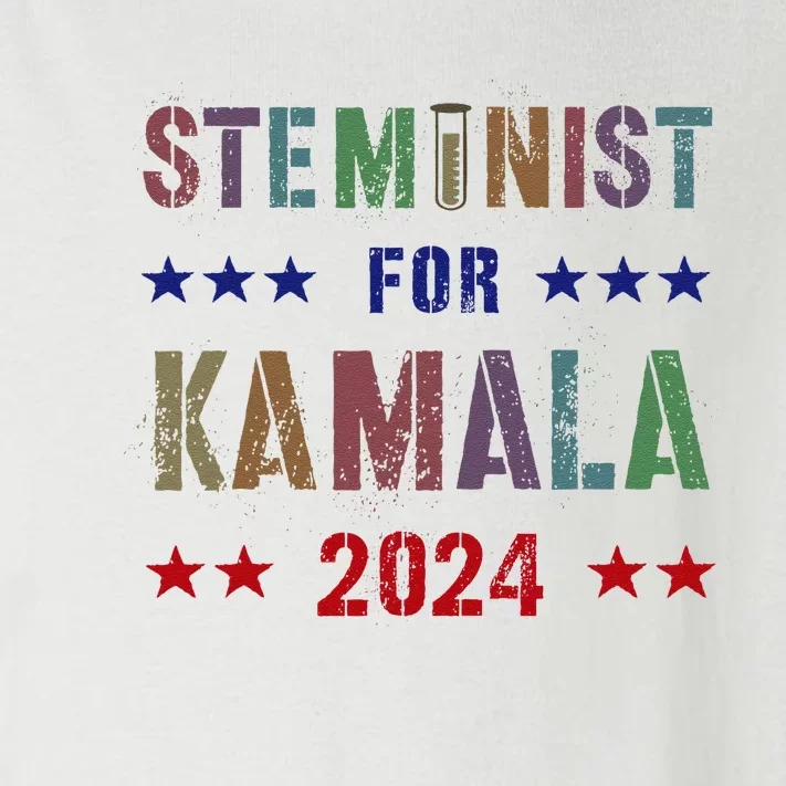 Steminist For Kamala Harris Walz Science Math Stem Teacher Toddler Long Sleeve Shirt