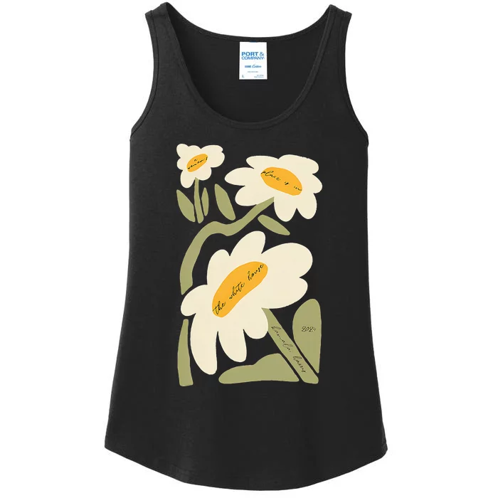 Subtle Flower Kamala Harris Boho Floral Ladies Essential Tank