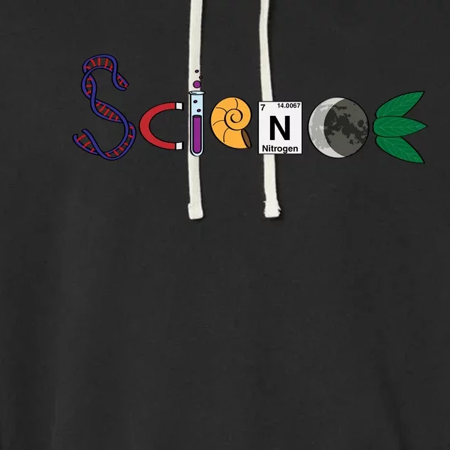 Science Funny Logo Garment-Dyed Fleece Hoodie