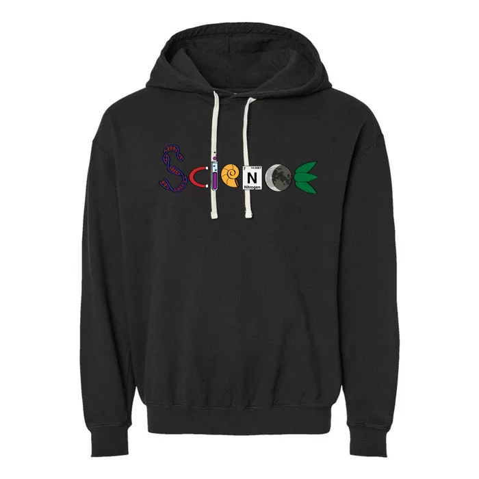 Science Funny Logo Garment-Dyed Fleece Hoodie