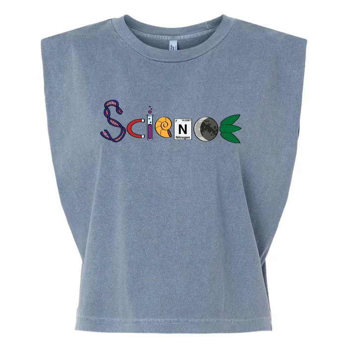 Science Funny Logo Garment-Dyed Women's Muscle Tee