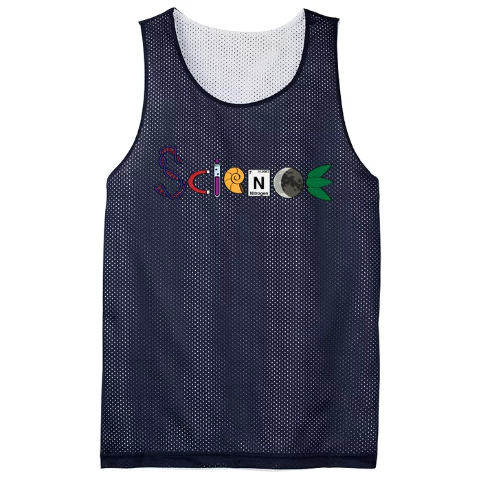 Science Funny Logo Mesh Reversible Basketball Jersey Tank