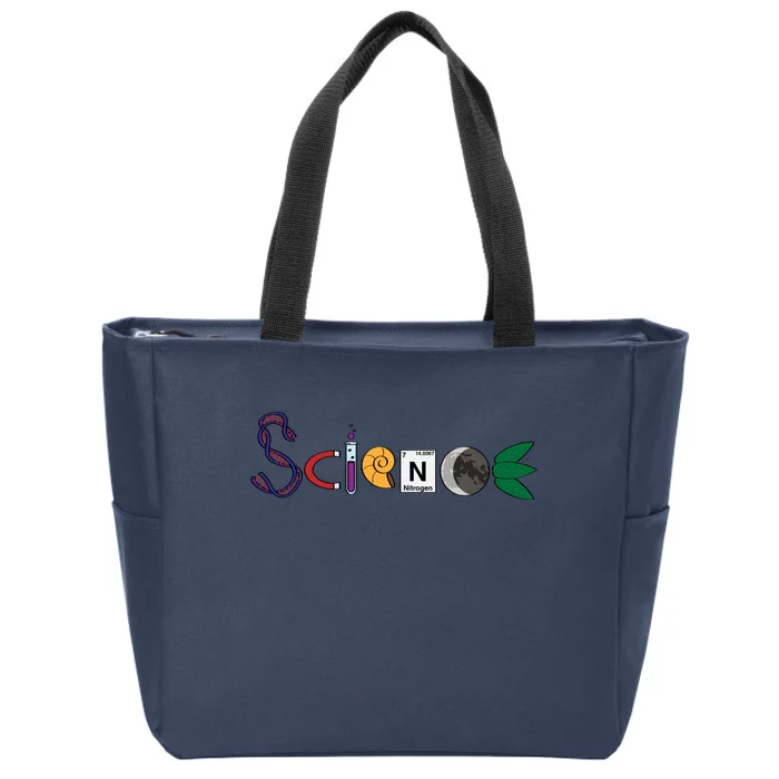 Science Funny Logo Zip Tote Bag