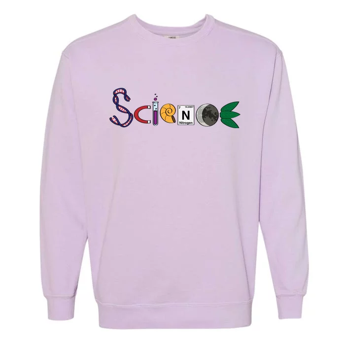 Science Funny Logo Garment-Dyed Sweatshirt