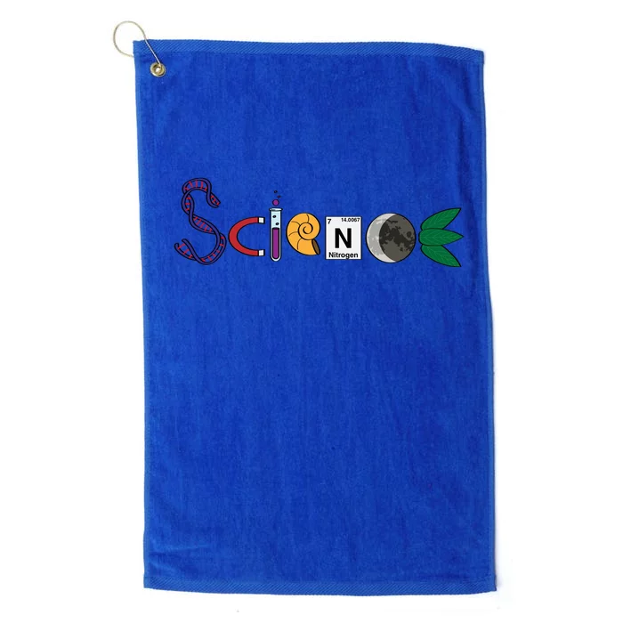 Science Funny Logo Platinum Collection Golf Towel