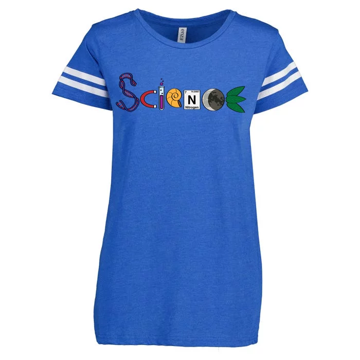 Science Funny Logo Enza Ladies Jersey Football T-Shirt