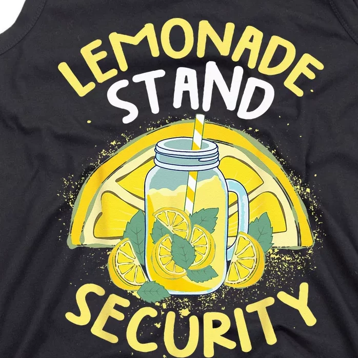 Summer Fun Lemonade Stand Security Boss Lemonade Crew Tank Top