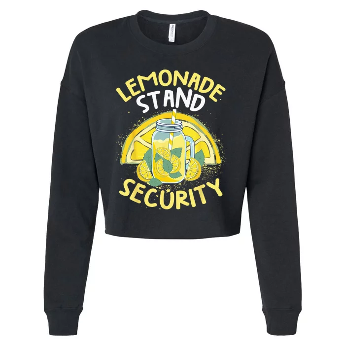 Summer Fun Lemonade Stand Security Boss Lemonade Crew Cropped Pullover Crew