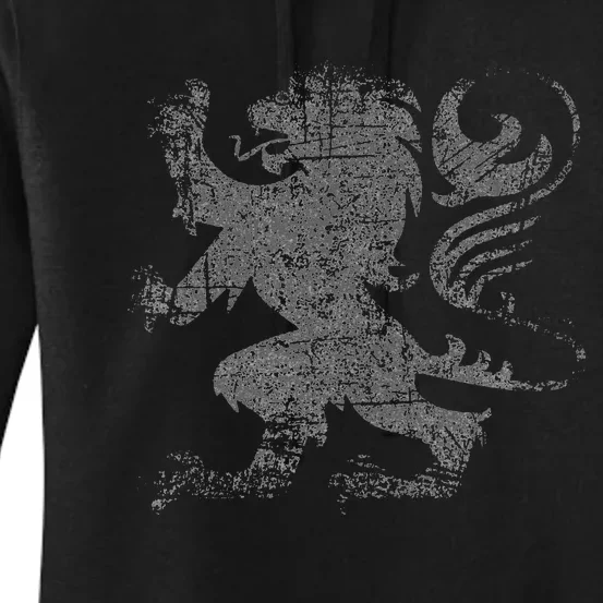 Scottish Flag Lion Rampant Heraldry Flag Of Scotland Rugby Women's Pullover Hoodie