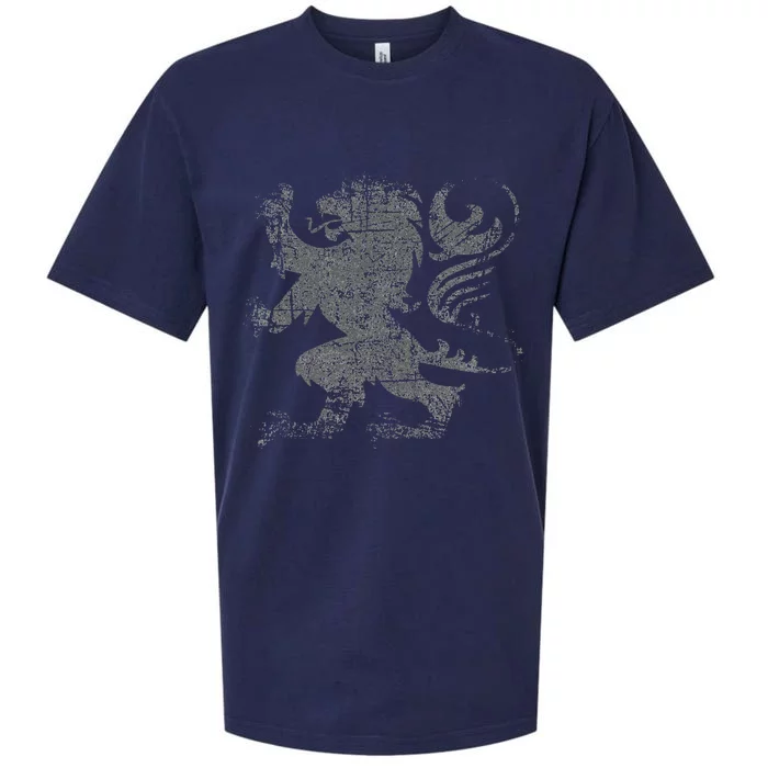 Scottish Flag Lion Rampant Heraldry Flag Of Scotland Rugby Sueded Cloud Jersey T-Shirt