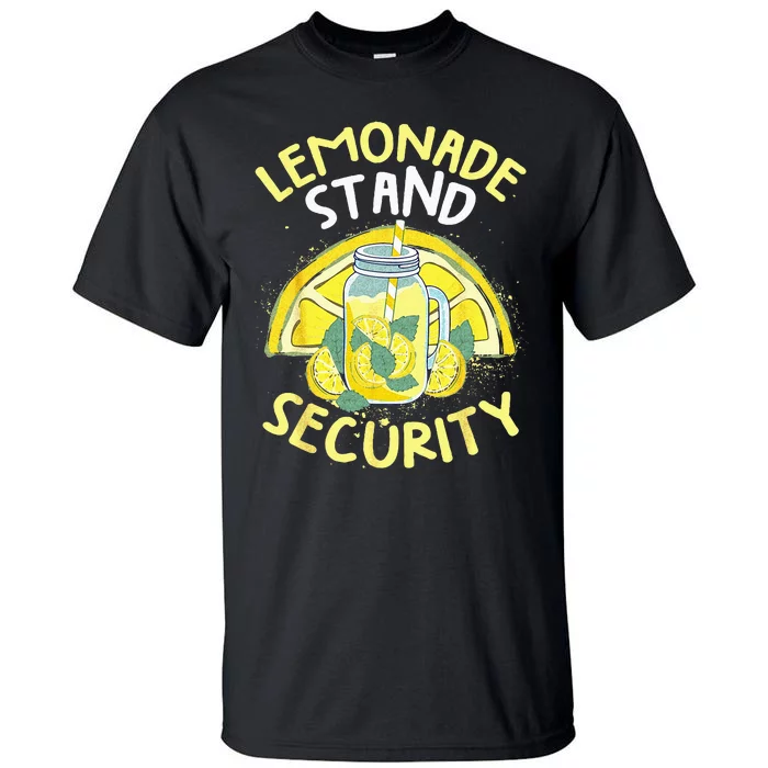 Summer Fun Lemonade Stand Security Boss Lemonade Crew Tall T-Shirt