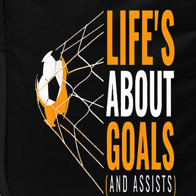 Soccer  For  Life's About Goals  Soccer Impact Tech Backpack