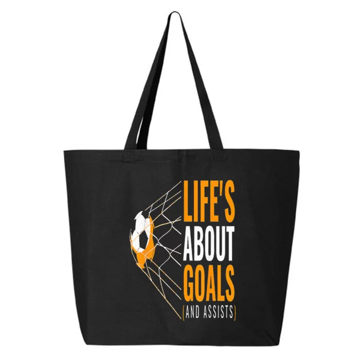 Soccer  For  Life's About Goals  Soccer 25L Jumbo Tote