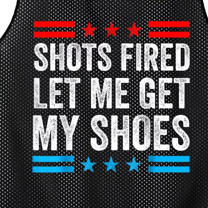 Shots Fired Let Me Get My Shoes Mesh Reversible Basketball Jersey Tank