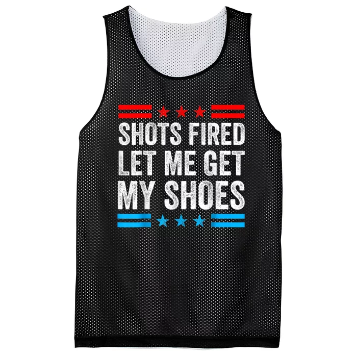 Shots Fired Let Me Get My Shoes Mesh Reversible Basketball Jersey Tank