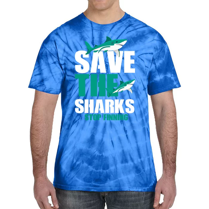 Sea Fish Lovers Save Sharks Stop Finning Environtal Gift Meaningful Gift Tie-Dye T-Shirt