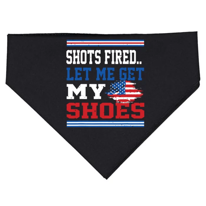 Shots Fired Let Me Get My Shoes USA-Made Doggie Bandana