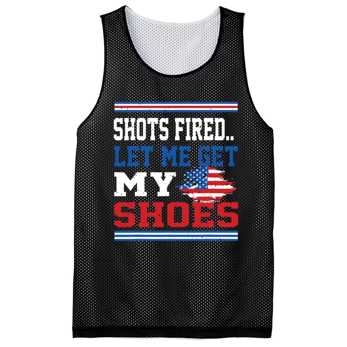 Shots Fired Let Me Get My Shoes Mesh Reversible Basketball Jersey Tank