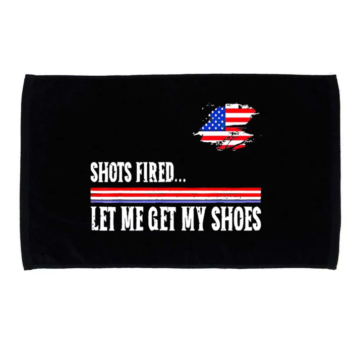 Shots Fired Let Me Get My Shoes Microfiber Hand Towel