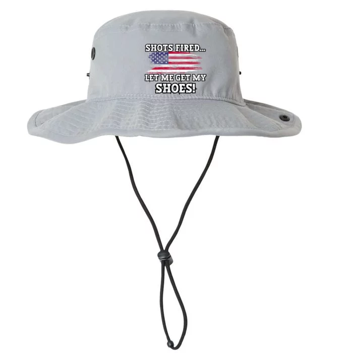 Shots Fired Let Me Get My Shoes Patriotic For 2024 Elections Legacy Cool Fit Booney Bucket Hat