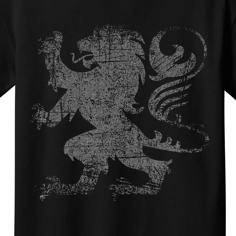 Scottish Flag Lion Rampant Heraldry Flag Of Scotland Rugby Kids T-Shirt