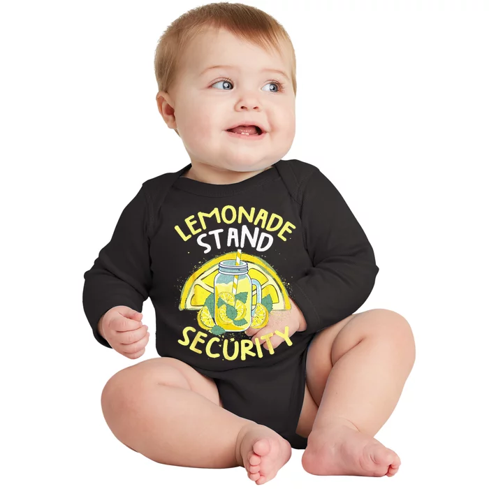 Summer Fun Lemonade Stand Security Boss Lemonade Crew Baby Long Sleeve Bodysuit