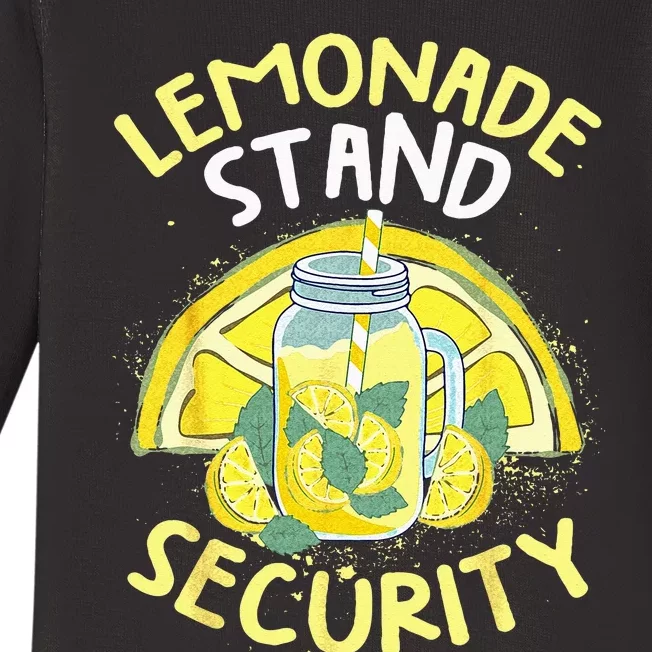 Summer Fun Lemonade Stand Security Boss Lemonade Crew Baby Long Sleeve Bodysuit