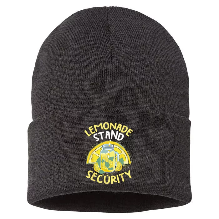 Summer Fun Lemonade Stand Security Boss Lemonade Crew Sustainable Knit Beanie