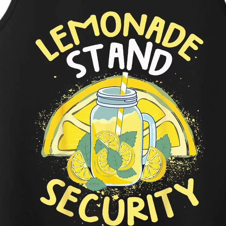 Summer Fun Lemonade Stand Security Boss Lemonade Crew Performance Tank