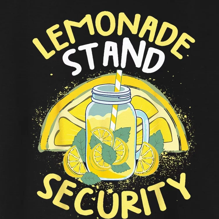 Summer Fun Lemonade Stand Security Boss Lemonade Crew Women's Crop Top Tee