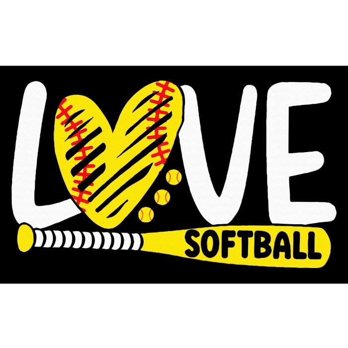 Softball For Love Softball Bumper Sticker