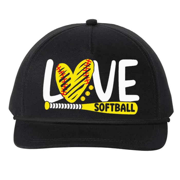 Softball For Love Softball Snapback Five-Panel Rope Hat