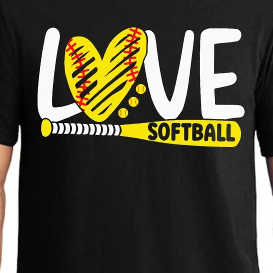 Softball For Love Softball Pajama Set