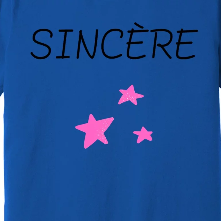 Sincere Feeling Love Sweetheart Message Truth Gift Premium T-Shirt