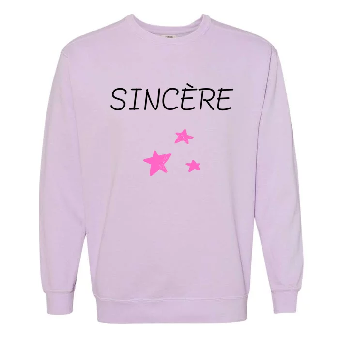 Sincere Feeling Love Sweetheart Message Truth Gift Garment-Dyed Sweatshirt