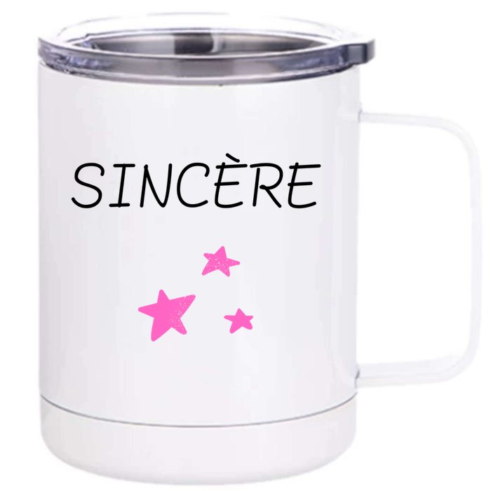 Sincere Feeling Love Sweetheart Message Truth Gift Front & Back 12oz Stainless Steel Tumbler Cup