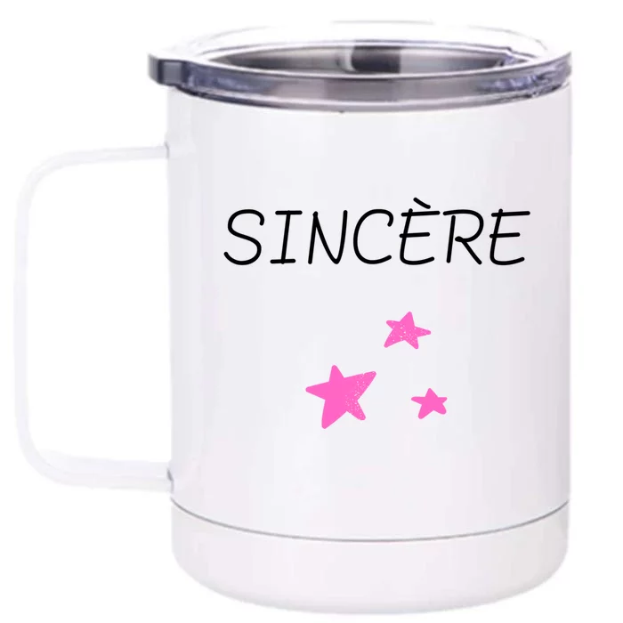 Sincere Feeling Love Sweetheart Message Truth Gift Front & Back 12oz Stainless Steel Tumbler Cup