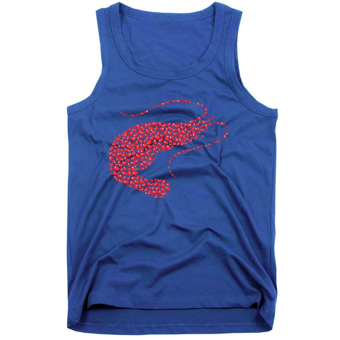 Shrimp Fish Lover Heart Shape Shrimp Valentines Day Meaningful Gift Tank Top