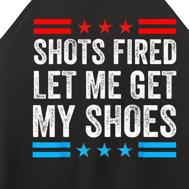 Shots Fired Let Me Get My Shoes Women’s Perfect Tri Rocker Tank