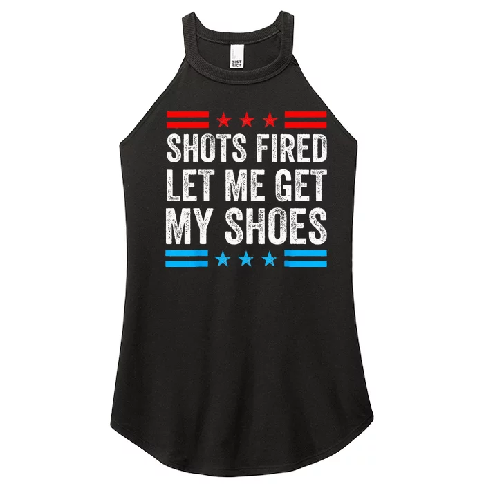 Shots Fired Let Me Get My Shoes Women’s Perfect Tri Rocker Tank